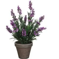 Kunstpflanze Mica künstlicher Lavendel violett in Topf 33 x 20, Mica Decorations