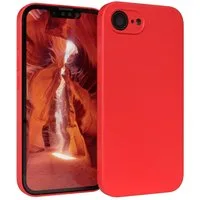 EAZY CASE Handyhülle für Apple iPhone 16e Hülle Silikon 6,1 Zoll, Silikon Schutzhülle mit Kameraschutz stoßfest Handycover elastisch Rot