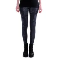 cosey Leggings Bunte Leggings mit auffälligem Motivdruck, 2 Größen (XS–S & M–L) (34/XS bis 36/S) Hamlet