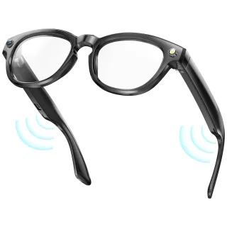 GS380 bluetooth 5.4 AI Smart Shooting Glasses Support Voice & Gesture Control 10H Battery Built-in Speaker for Photo Vid