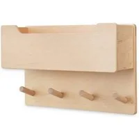 Ehrenkind Wandgarderobe für Kinder, Kindergarderobe (Garderobe Kinder, Garderobe für Kinderzimmer, Kinder Garderobe), aus massivem und nachhaltigem Holz - nach Montessori