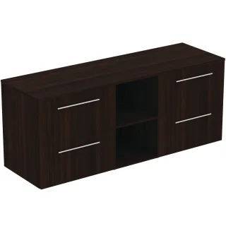 Ideal Standard Möbel-Set 160cm i.life B 4 Auszüge 2 mi.off.Fächer Gr.Chrom Coffee Oak, T5844NW T5844NW