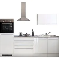 BASIC by Balculina Küchenzeile Jazz, Breite 260 cm, wahlweise mit E-Geräten