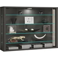 VCM Hängevitrine Wandvitrine Hängevitrine Glasvitrine Vitrosa L VCM Wandvitrine Vitrosa 60x83x18 cm Holzwerkstoff, Glas