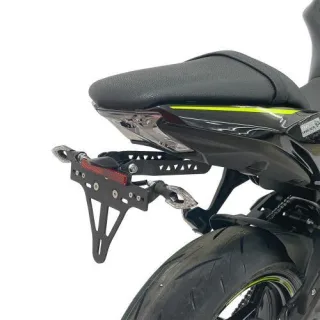 Alpha Technik Kennzeichenhalter Kawasaki Z 650 / Ninja 650 Bj. 2017-2025 eintragungsfrei / Heckumbau