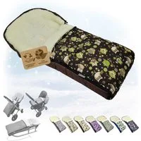 BambiniWelt by Rafael K. Fußsack Winterfußsack Babyfußsack Fußsack Kinderwagen Wolle universal 90cm