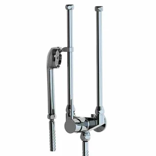 KWC Einhebel Wandbatterie Niederdruck Brause, 1/2, mit Siebbrause, chromeline,114.81 Z 286 114.81 Z 286