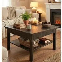 OTTO home Couchtisch Lisa, Tisch, Kaffeetisch, Beistelltisch, Kaffeetisch, massives Kiefernholz, FSC®, B/T/H: 76x76x45 cm