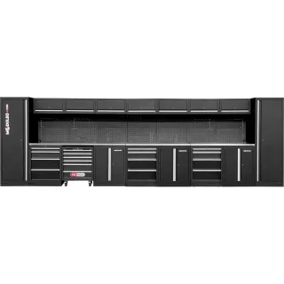 KS TOOLS Werkstatt-Schranksystem, gerade, 5960 x 500 mm, Variante 2 - 866.6270