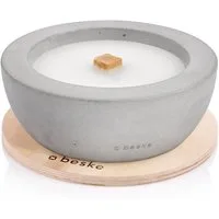 beske Outdoorkerze Betonfeuer® - Savo mit Dauerdocht Kerzenfresser Tischfeuer (24cm), Wachsrecycling mit besonderem Ambiente und nachhaltigem Dauerdocht