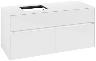 Villeroy & Boch Waschtischunterschrank Collaro C12900 1200x548x500mm Glossy White C12900DH