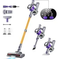 AeroAxis Akku-Stielstaubsauger 55000Pa Akku Staubsauger 500W/ 50Min/1,5L/3 in 1 Staubsauger Kabellos, Anti-Tangle Bodenbürste, Staubsauger für Tierhaare,Teppich, Hartboden