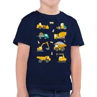 Shirtracer T-Shirt Baustellen Fahrzeuge (1-tlg) Kinder Fahrzeuge