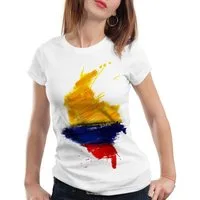 style3 T-Shirt Flagge Kolumbien Fußball Sport Colombia WM EM Fahne
