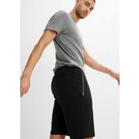 bonprix Sweatbermudas aus Baumwolle und Polyester, mit Reißverschluss-Taschen, regular fit