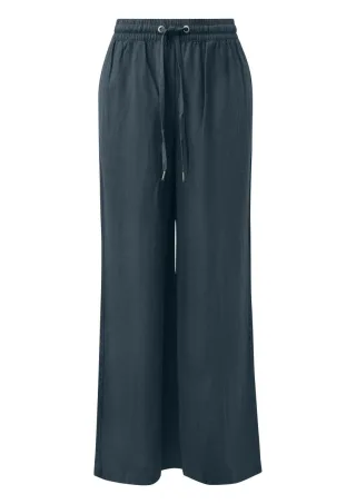 Q/S designed by - Marlenehose im Loose Fit blau - Gr. - 30