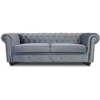 Sofnet Sofa Asti 3, Chesterfield Sofa 3-er, Sofagarnitur, Glamour Couch