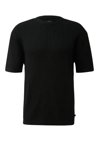 qs - T-Shirt schwarz - Gr. - S