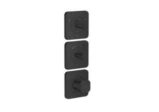 Hansgrohe Thermostat Modul 380/120 Unterputz FS Axor Citterio C 3 Verbr.Cubic mattschwarz, 4971167 49711670