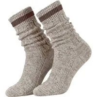 Moschen-Bayern Trachtensocken Trachtensocken Shopper Trachtenstrumpf Trachtenstümpfe Wollsocken (1 Paar) Zopfmuster