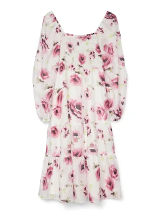 Aware - VMNORLY LS SQUARE NECK CALF DRESS VMA snow white - Gr. - S