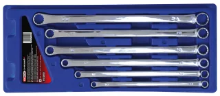 KS Tools CHROMEplus Doppel-Ringschlüssel-Satz, XL, 6-tlg - 518.0800
