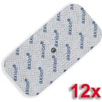 Axion Elektrodenpads passend zu Sanitas, Beurer - 10x5cm, 3.5mm Druckknopfanschluss, 12 St.,selbstklebende TENS EMS Elektroden für TENS EMS Geräte