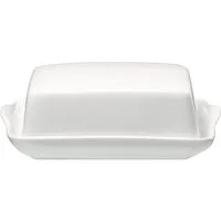 Ritzenhoff & Breker Butterdose Butterdose aus Porzellan zeitloses Design weiss, Porzellan, (1-tlg)