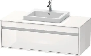 Duravit Ketho Konsolenwaschtischunterbau wandhängend Weiß Hochglanz 1200x550x426 mm - KT679602222 KT679602222