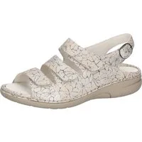 Waldläufer GUNNA Sandale Sommerschuh, Bequemschuh mit Klett- und Druckknopfverschluss, G-Weite