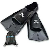 Aqua Speed Flosse Kurze Trainingsflossen Hoher Vortrieb Perfekt für Schwimmtraining, Maximale Kraftübertragung durch verstärkte Seitenelemente