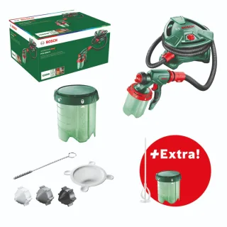 Bosch Sprühsystem PFS 5000 E + Rührstab + Farbbehälter - 0603207202