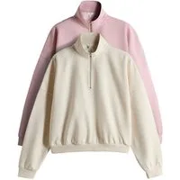 The Set Sweater The Set Sweatshirts mit 1/4-RV, 2er-Pack (2-tlg)