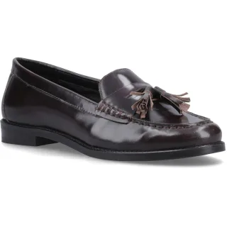Hush Puppies Connie Leder Damen Aubergine Slipper