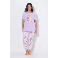 Ulla Popken Pyjama Pyjama Hummer Rundhalsausschnitt Halbarm