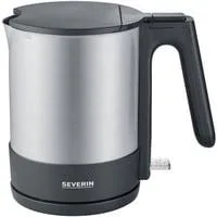 WK 3409, Wasserkocher edelstahl (gebürstet)/schwarz, 1,7 Liter