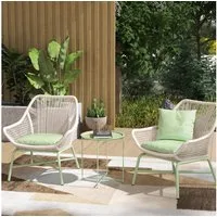Outsunny Gartentisch Ø46 x 53 cm, Rund, wetterfest, mit klappbar Tischbeine (Beistelltisch, 1-St., klappbar Balkontisch), für Wohnzimmer, Büro, Outdoor, Indoor, Grün