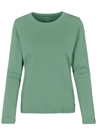 CLARINA - NOS Rdh.-Shirt, 1/1 Arm, uni 546 salbei - Gr. - 38