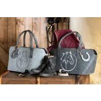 GILDE Shopper Filztasche Einkaufstasche Pferdekopf Shopper Tragetasche, Handtasche