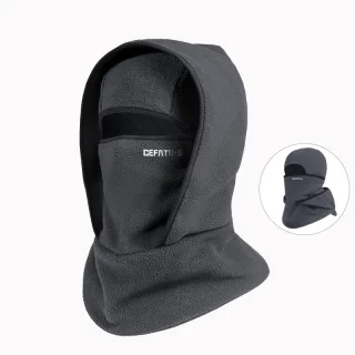 DEFATU·S Full Face Head Cover Two-Layer Hat Design Warm Winter Helmet Liner Windproof Fishing Skiing Hiking Cycling Head