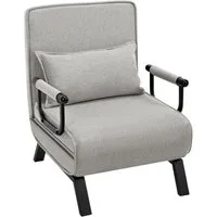 Woltu Schlafsofa, 1 Teile, Schlafsessel 3 in 1, mit Bettfunktion, Sofabett Gästebett