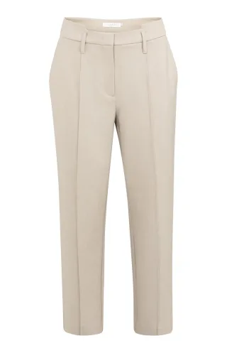 Yaya - Hose mit Detail an der Taille beige - Gr. - 36