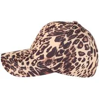 MIRROSI Baseball Cap Damen Cap aus reinem Baumwolle mit Shirm LOVE Leopard (Kappe, Outdor Cap, Feldmütze) Atmungsaktiv, Einheitsgröße