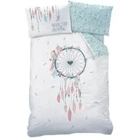 MTOnlinehandel Babybettwäsche Traumfänger 100x135 + 40x60 cm, 100 % Baumwolle, Renforcé, 2 teilig, Kinderbettwäsche in Boho Style