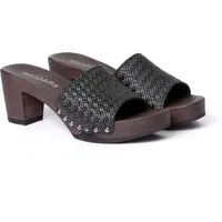 Softclox ROMY Twist schwarz (dunkel) Pantolette