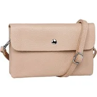 Caspar Umhängetasche Mini Leder Clutch Damen Handtasche - CLASSIC LINE - Modell No.827, leicht, elegant & unempfindlich - 100% Echtleder - Handmade in Italy