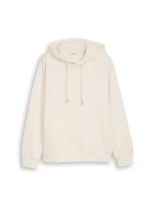 Denim Tom Tailor - Basic Hoodie Sweatshirt gardenia white - Gr. - XL