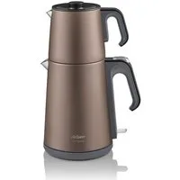 Arzum Teekocher AR3080 Teebecher Teemaschine, Edelstahl, Wasserkocher 1,8l