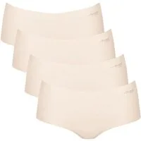 sloggi Panty 4er Pack ZERO Modal 2.0 (Spar-Set, 4-St) Short Slip - Nahtlos - Kein Abzeichnen unter Kleidung