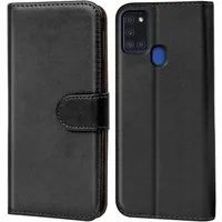 CoolGadget Handyhülle Wallet Klapp Tasche Book Case für Samsung Galaxy A21s 6,5 Zoll, Hülle Klapphülle Flip Cover Etui Schutzhülle